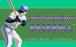 Champions title screen for Atari ST